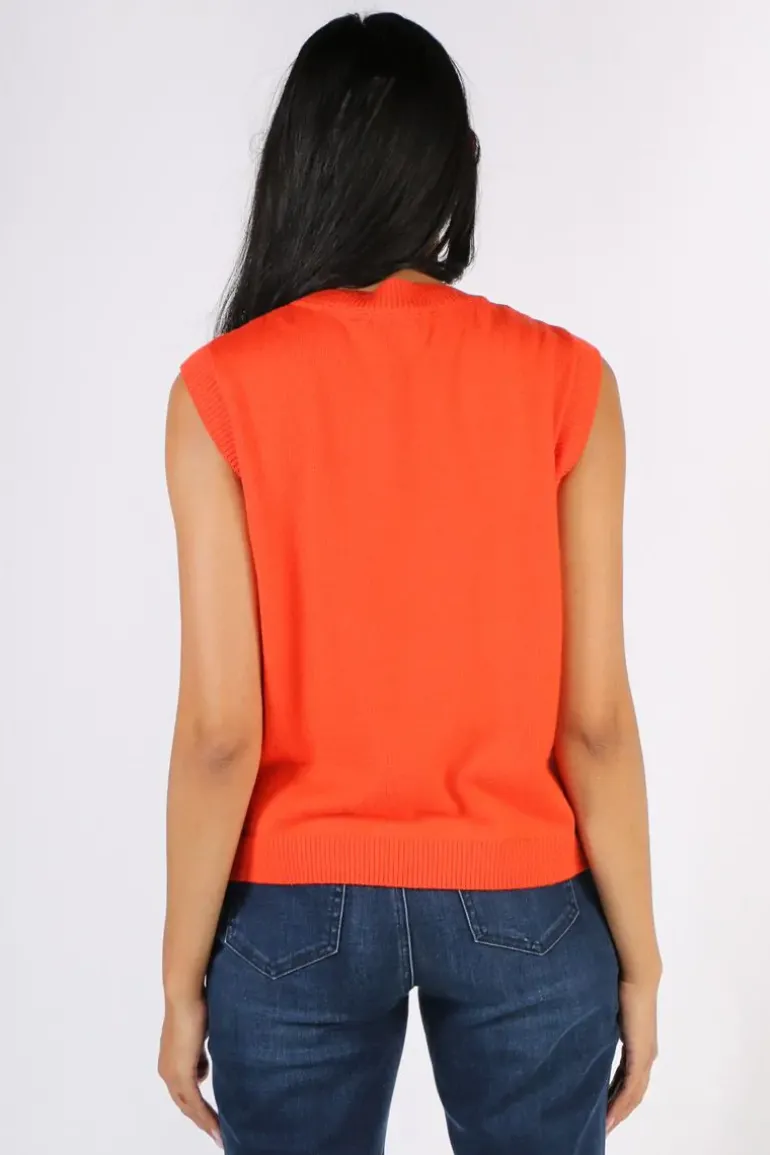 Foil Chain Reaction Vest In Orange