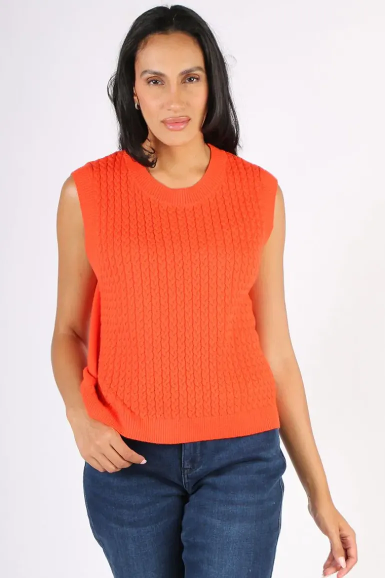 Foil Chain Reaction Vest In Orange