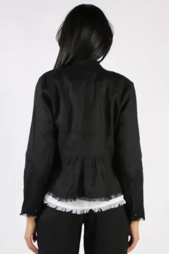 Foil Fringe Festival Jacket In Black