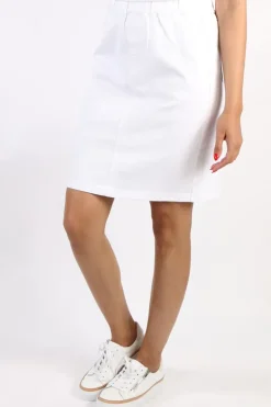Foil Gigi Skirt In White