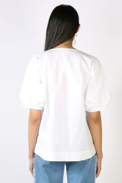 Foil Hide & Seek Top In White