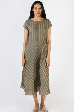 Foil High Life Dress In Stripe