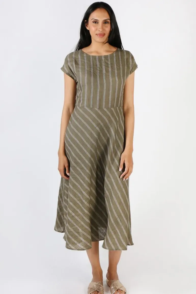 Foil High Life Dress In Stripe