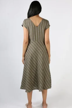 Foil High Life Dress In Stripe