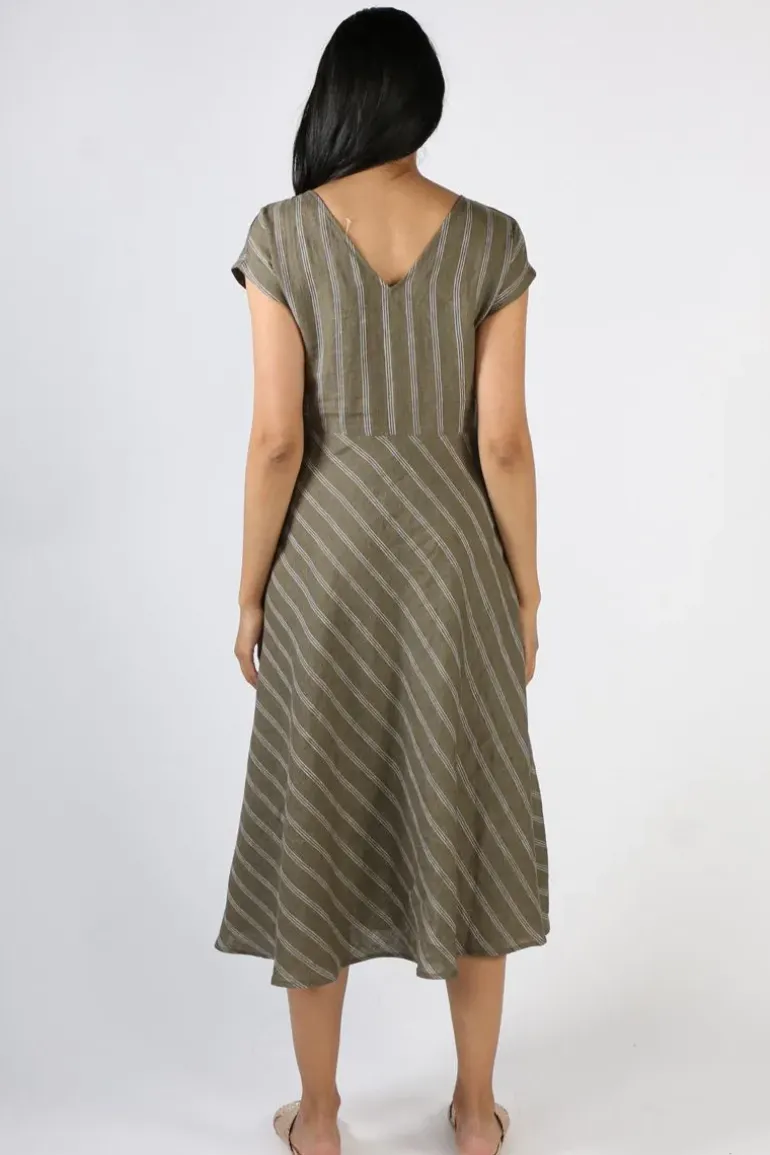 Foil High Life Dress In Stripe