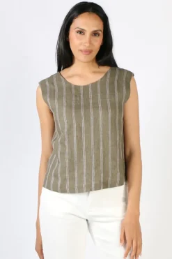 Foil Its Only Natural Top In Stripe