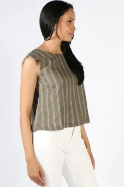 Foil Its Only Natural Top In Stripe