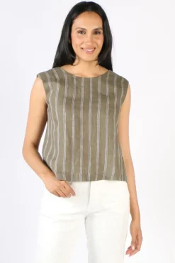 Foil Its Only Natural Top In Stripe