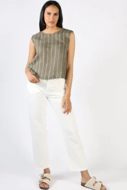 Foil Its Only Natural Top In Stripe
