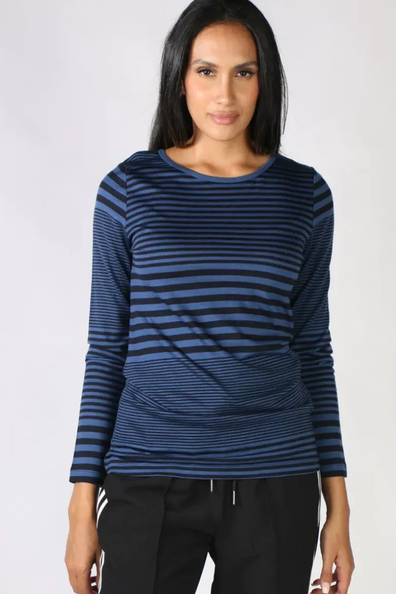 Foil Merino Top In Stripe