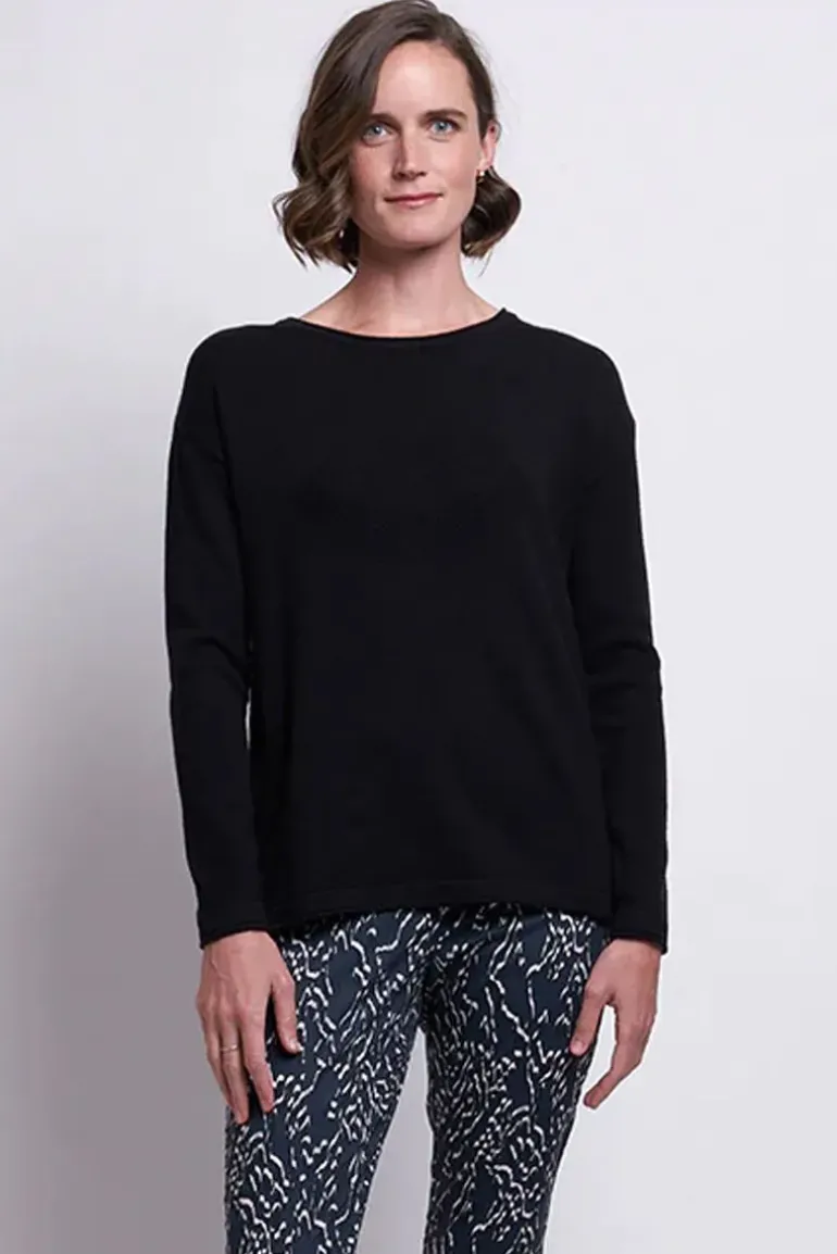 Foil Neat & Sweet Top In Black