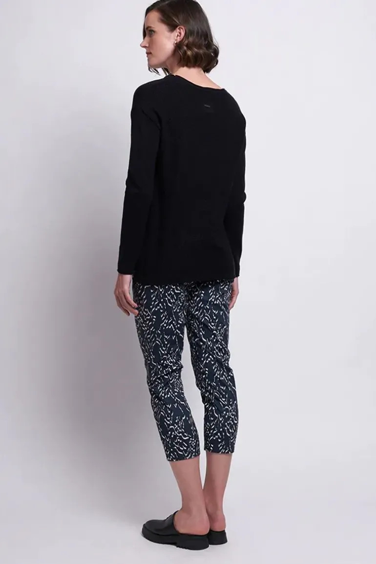 Foil Neat & Sweet Top In Black