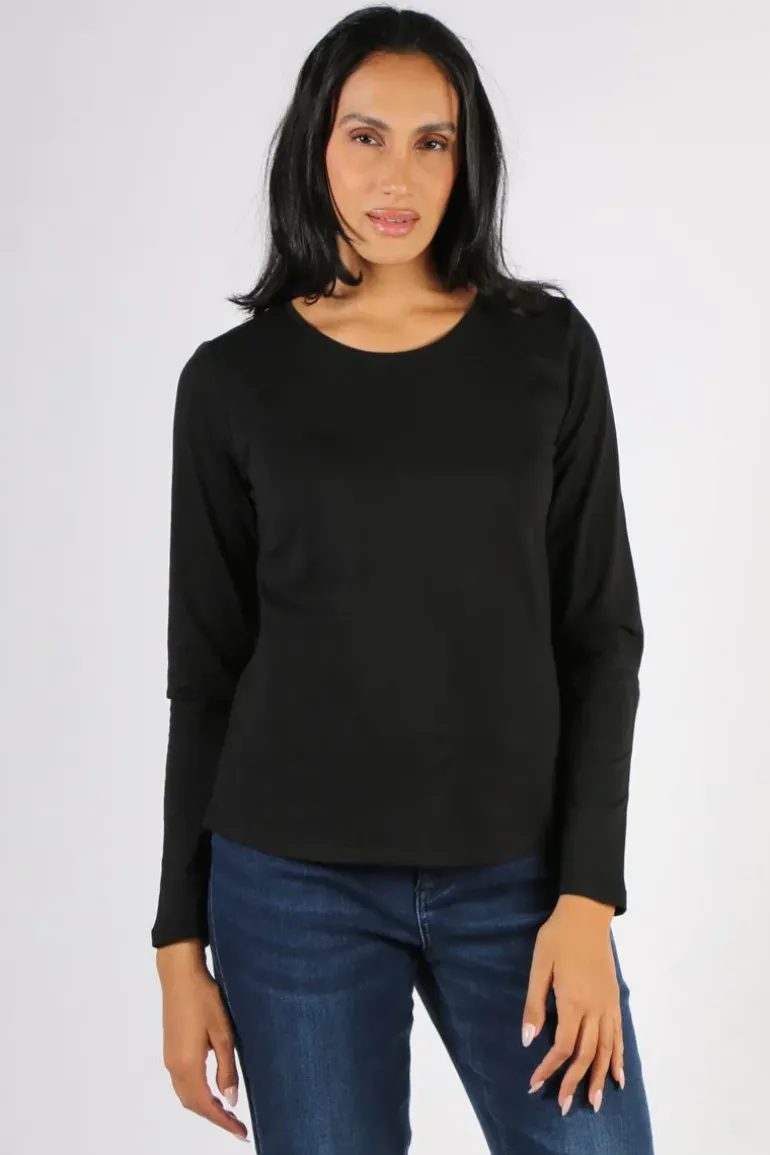 Foil Neat & Sweet Top In Black