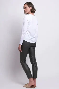 Foil Neat & Sweet Top In White