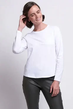Foil Neat & Sweet Top In White