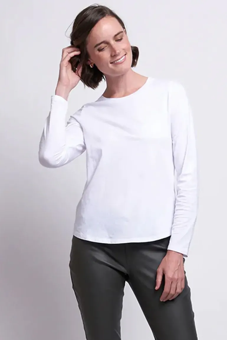 Foil Neat & Sweet Top In White