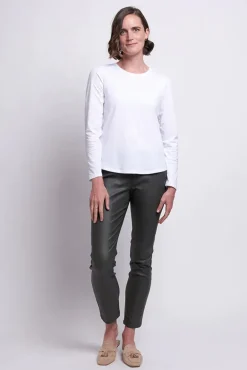 Foil Neat & Sweet Top In White