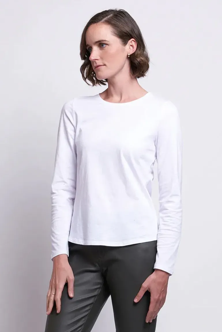 Foil Neat & Sweet Top In White