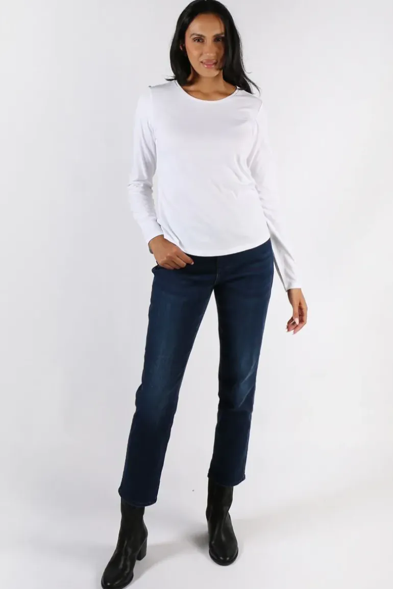 Foil Neat & Sweet Top In White