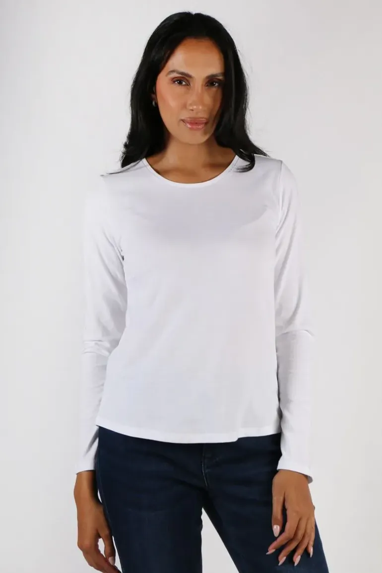 Foil Neat & Sweet Top In White
