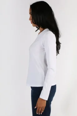 Foil Neat & Sweet Top In White