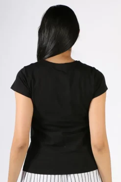 Foil Neat And Sweet Tee In Black