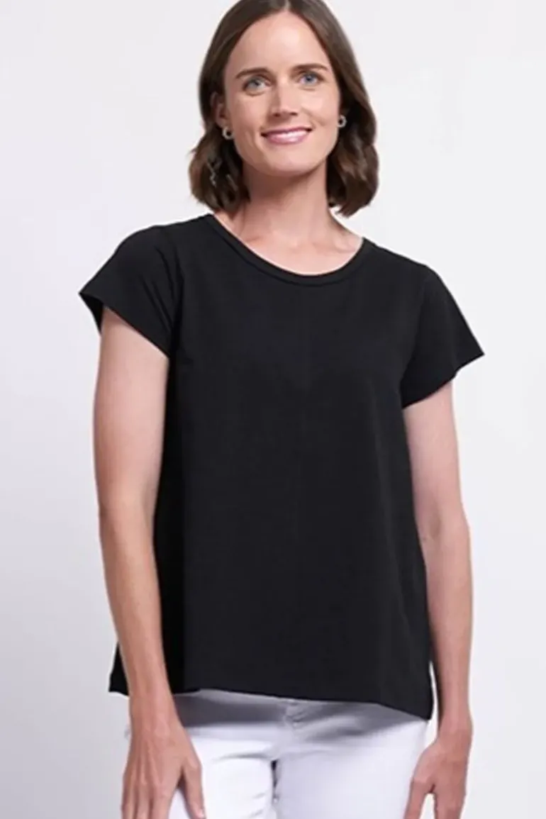 Foil No Frills Tee In Black