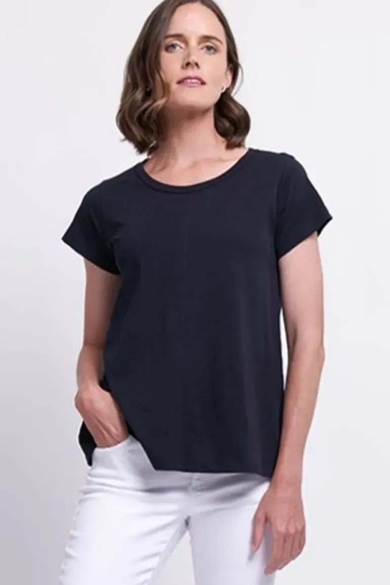 Foil No Frills Tee In Navy