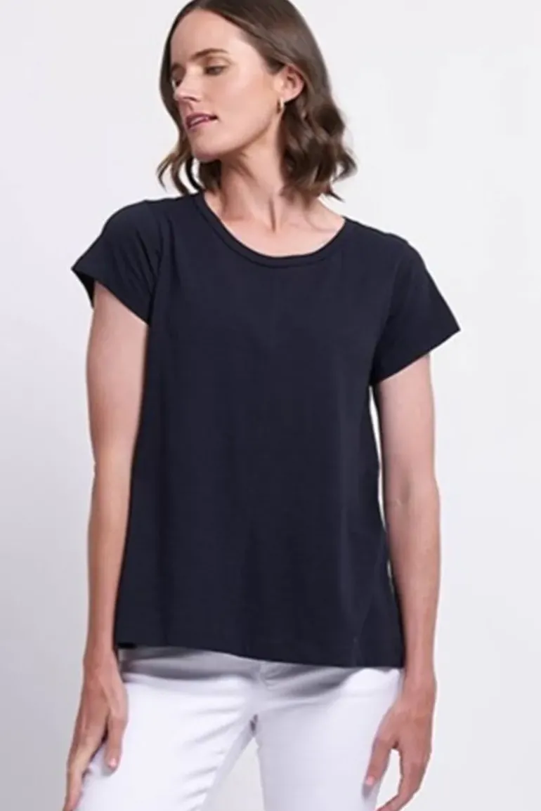 Foil No Frills Tee In Navy