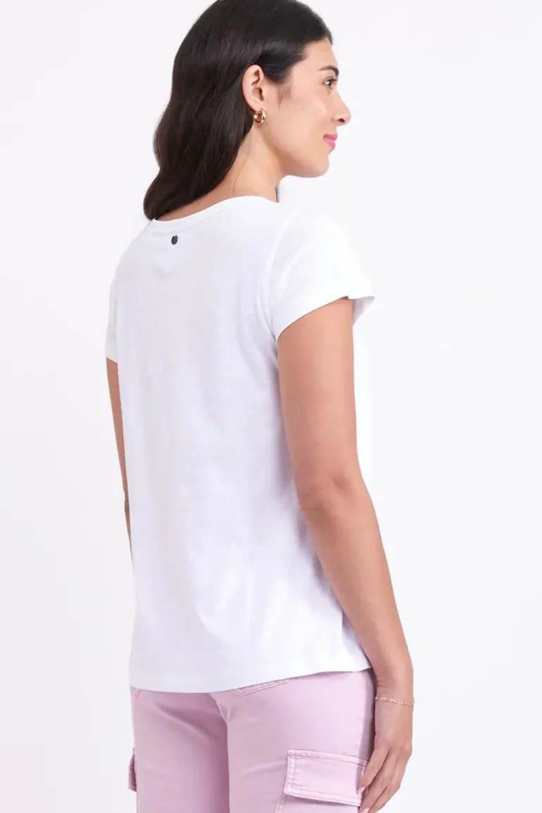 Foil No Frills Tee In White