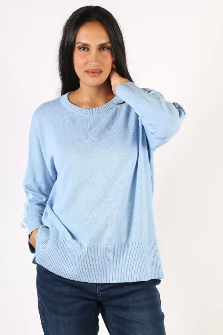 Foil Pied Piper Jumper In Sky