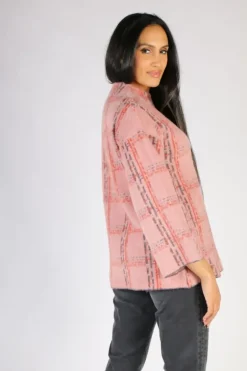 Foil Plain The Game Jumper In Pink
