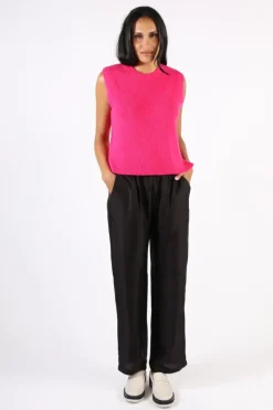 Foil Pop Quiz Vest In Pink