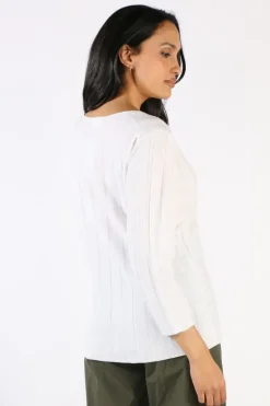 Foil Rib A Little Jumper In Ivory