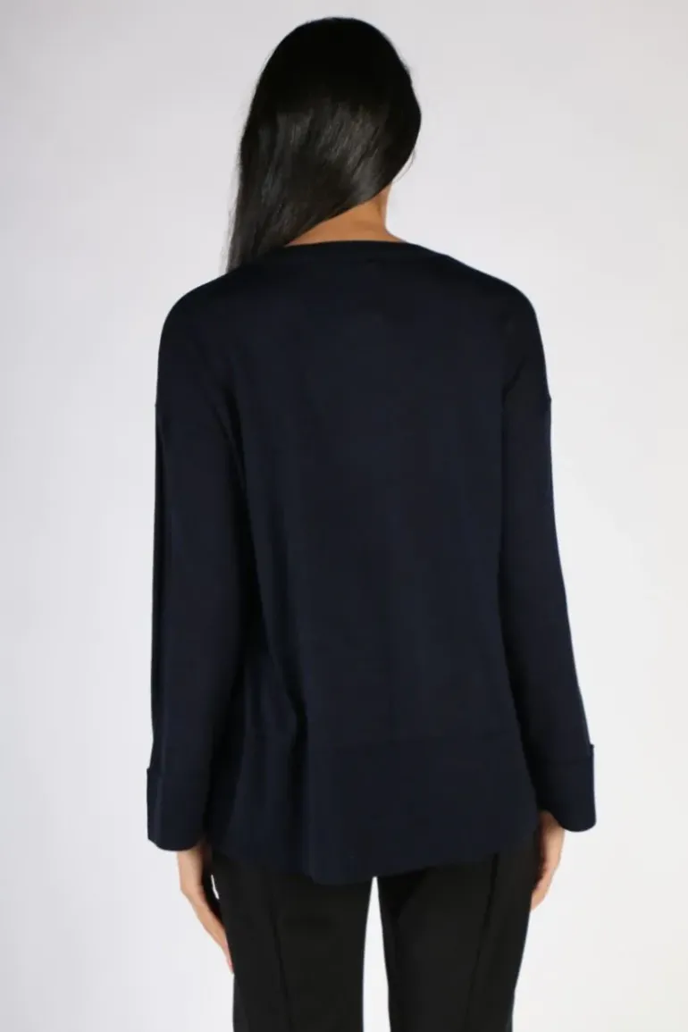 Foil Sleeve It With Me Jumper In Black