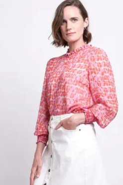 Foil Sloane Square Shirt In Pink