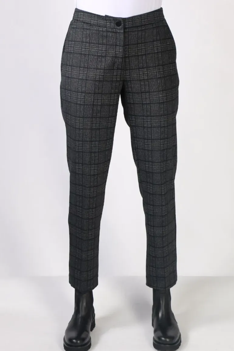 Foil Straight & Narrow Trouser In Check