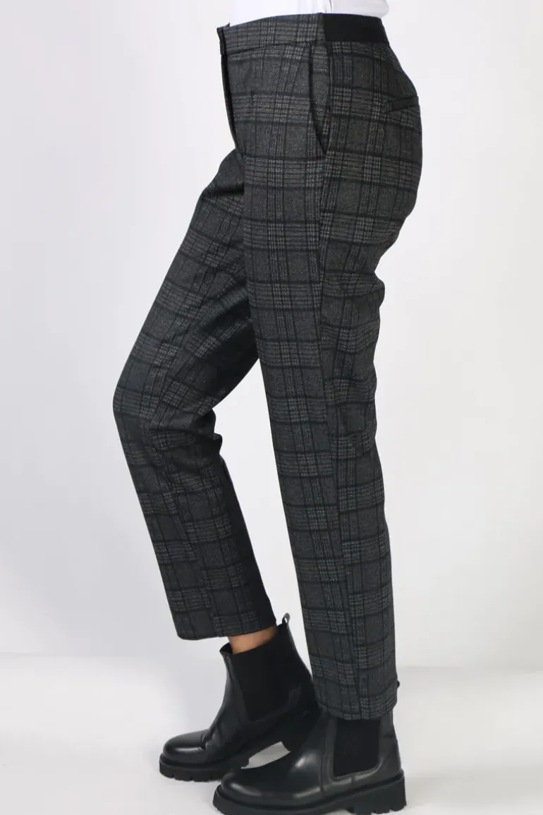 Foil Straight & Narrow Trouser In Check