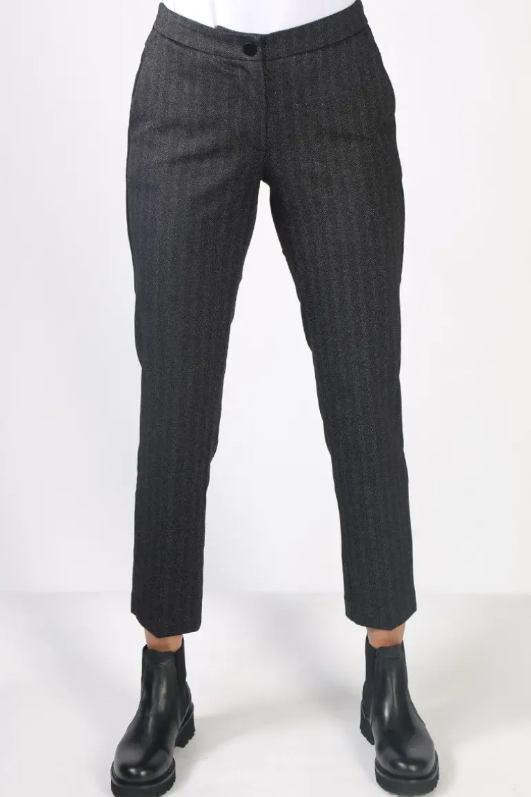 Foil Straight & Narrow Trouser In Stripe