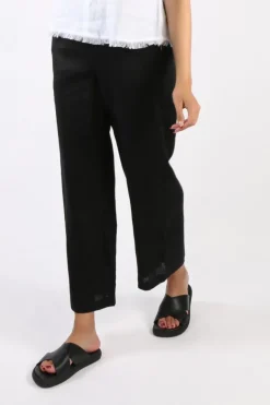 Foil Wide Leg Variety Pant In Black