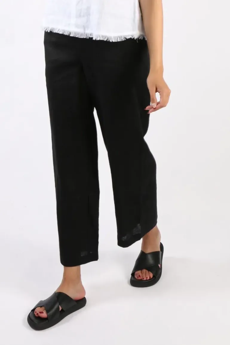 Foil Wide Leg Variety Pant In Black