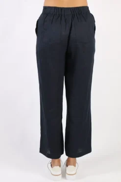 Foil Wide Leg Variety Pant In Navy