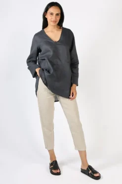 Frockk Adrian Top In Charcoal