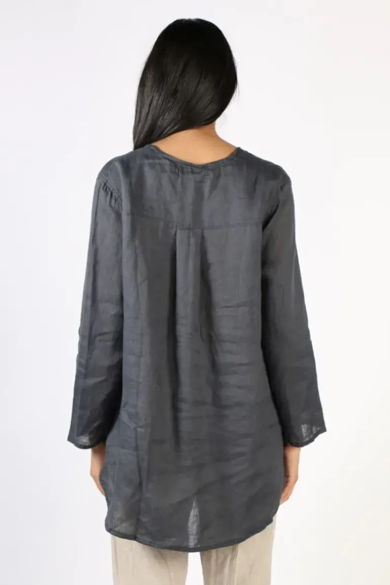 Frockk Adrian Top In Charcoal