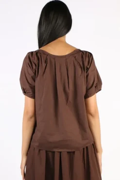 Frockk Ari Top In Chocolate
