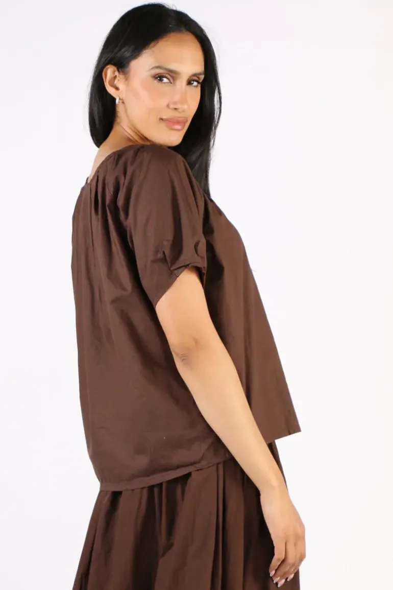 Frockk Ari Top In Chocolate