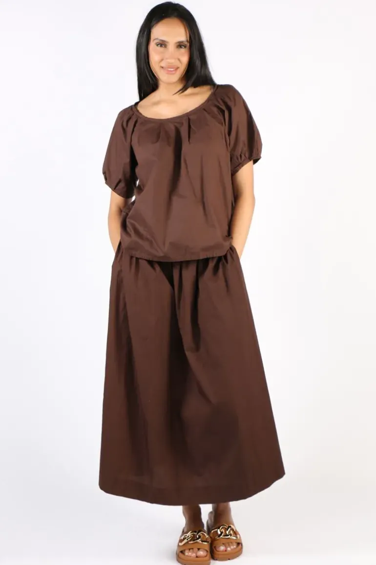 Frockk Ari Top In Chocolate