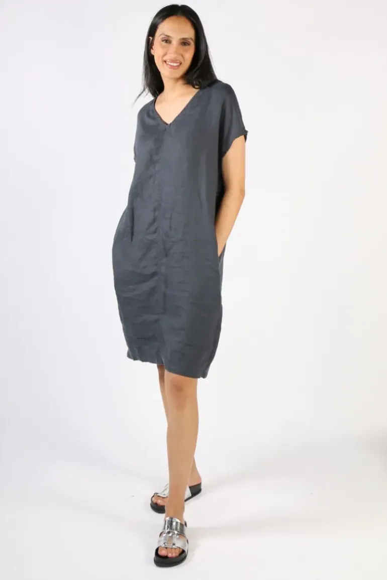Frockk Laura Dress In Charcoal