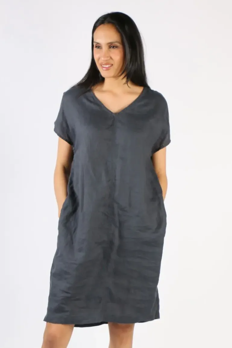Frockk Laura Dress In Charcoal
