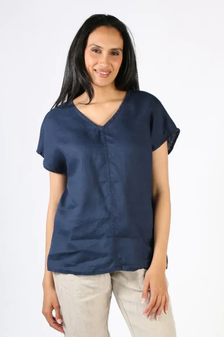 Frockk Laura Top In Navy